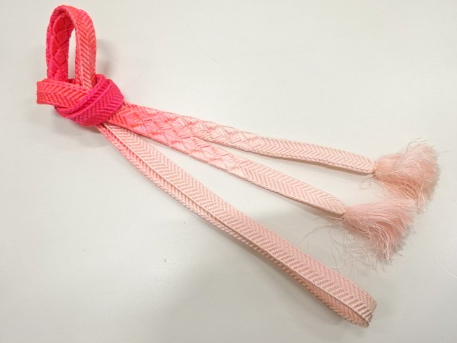 JAPANESE KIMONO / HAND-TIED OBIJIME
